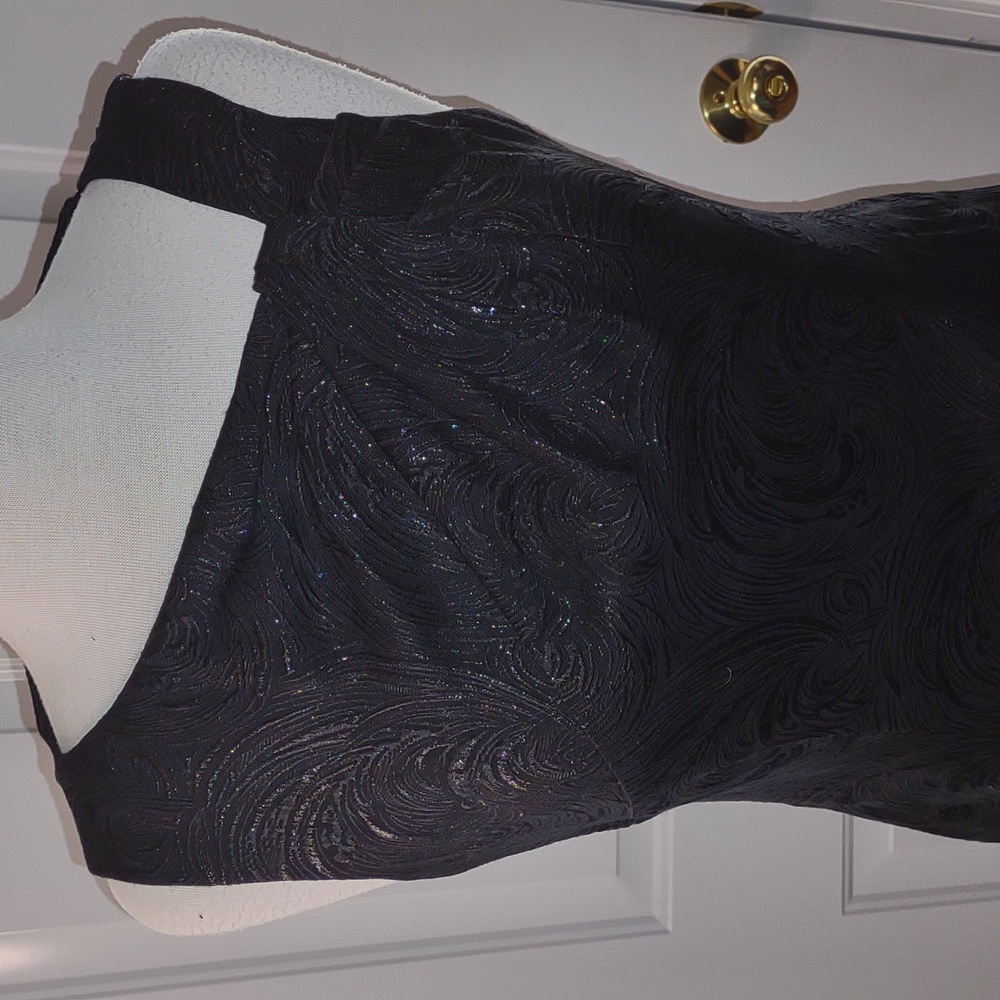VINTAGE💜 EVAN PICONE Brocade One Shoulder Sheath Dress - Picture 3 of 16